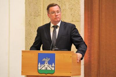 Александр Муромский выступил сегодня на сессии горсовета с годовым отчетом