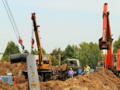 «Орелводоканал» начал строительство кольцевого водовода на ул. Высоковольтной