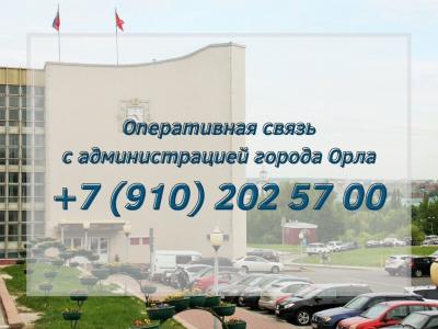 За месяц на телефон для оперативной связи с администрацией Орла поступило порядка 300 обращений
