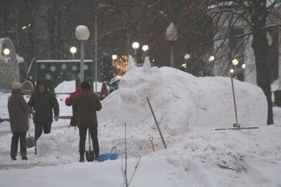 Перед Городским парком культуры и отдыха появится снежный символ года