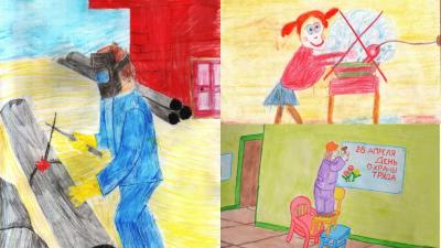 Юные орловцы представят свои работы на конкурсе рисунка «Охрана труда глазами детей»
