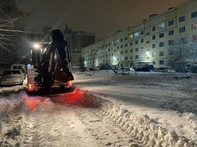 За ночь с улиц Орла вывезли более 5 тыс. кубометров снега 