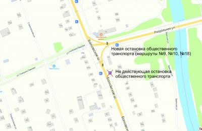 С субботы изменится схема остановочных пунктов Болховском шоссе